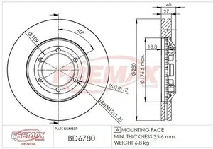 צ.ב קד' איסוזו דימאקס 4×4 04-11 2×4 -20 280 מ"מ   